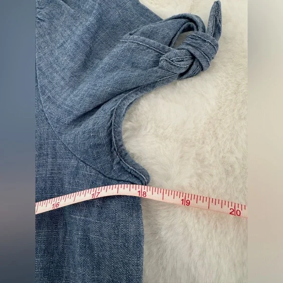 J. Crew Chambray Faux-Wrap Dress, Size 6 - NWT - Picture 7 of 11